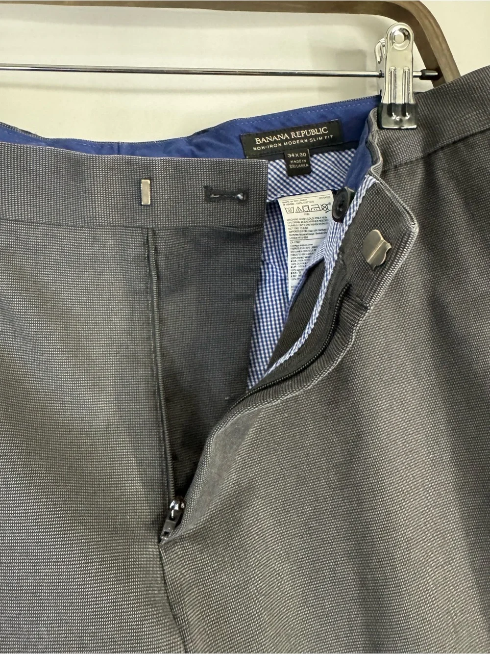 Banana Republic Men's Charcoal Dress Pants